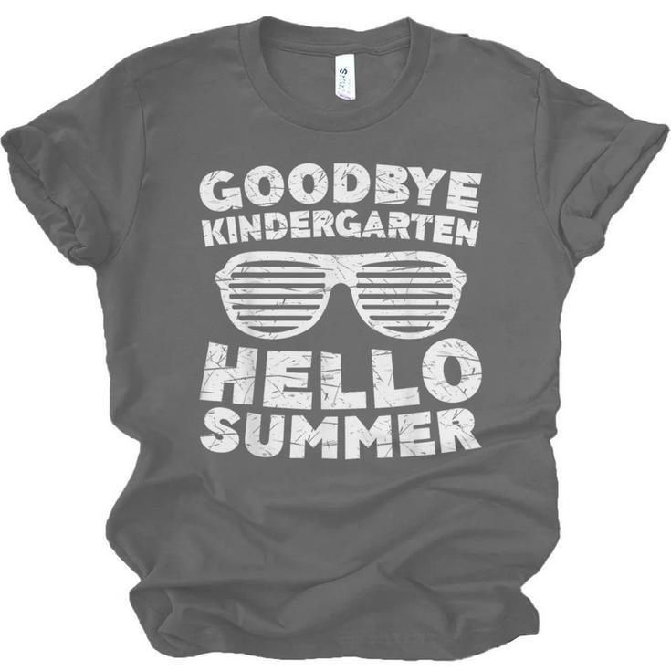 Goodbye Kindergarten Hello Summer Shirt Boy Girl Graduation Unisex Jersey T-Shirt