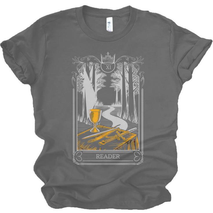 Gothic Book Lover Skeleton Unisex Jersey T-Shirt