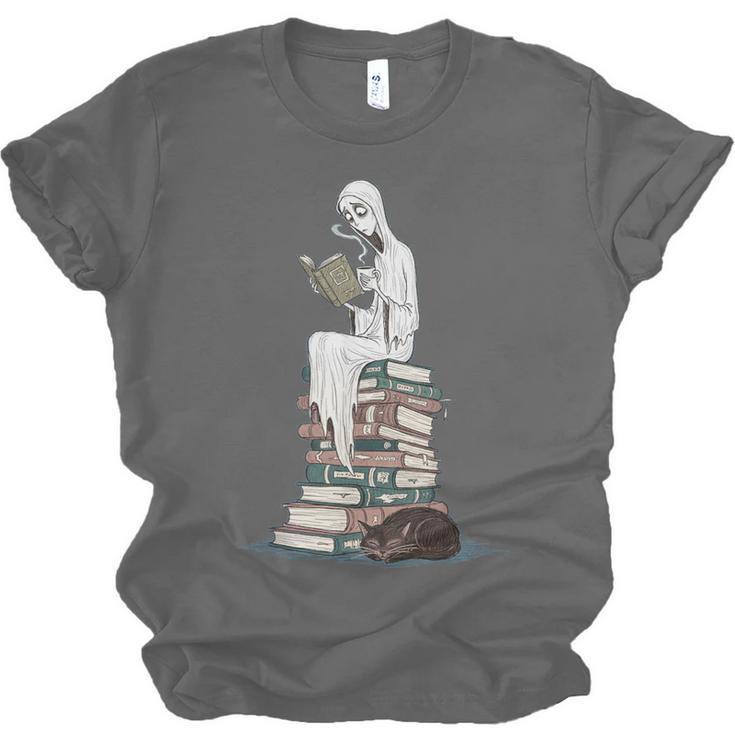 Gothic Librarian Halloween Books Tee For Teachers Unisex Jersey T-Shirt Gothic Librarian Halloween Books Tee For Teachers Unisex Jersey T-Shirt