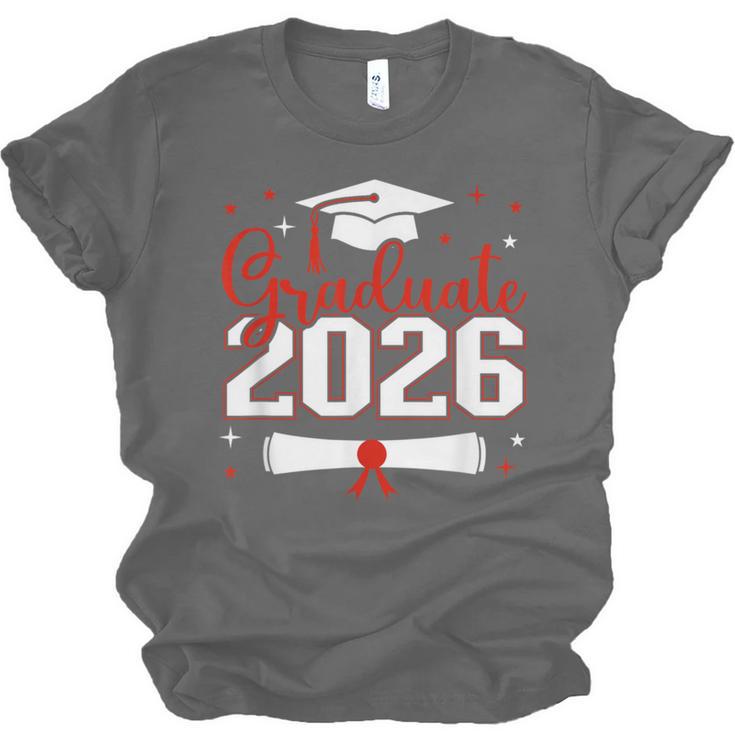 Graduate 2026 For Class Of 2026 Graduation Unisex Jersey T-Shirt