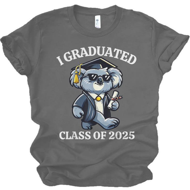 I Graduated Graduate Class Of 2025 Koala Graduation Unisex Jersey T-Shirt