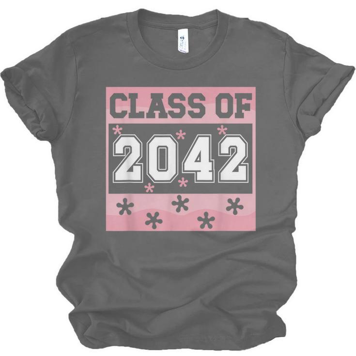 Graduating Class Of 2042 First Day Of School 2042 Graduation Unisex Jersey T-Shirt