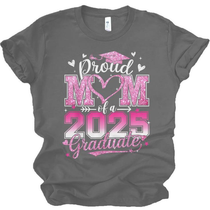 Graduation 2025 Proud Mom Of 2025 Graduate Floral Women Unisex Jersey T-Shirt