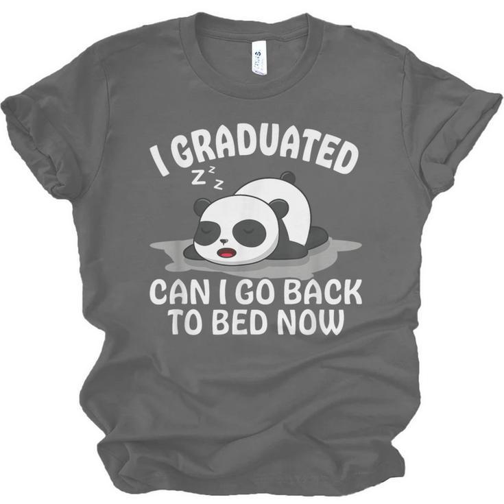 Graduation Animal Zoo Panda Bear I Graduated Panda Student Unisex Jersey T-Shirt