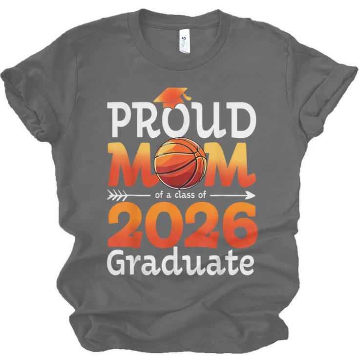 Graduation Basketball Retro Proud Mom Of A 2026 Graduate Unisex Jersey T-Shirt