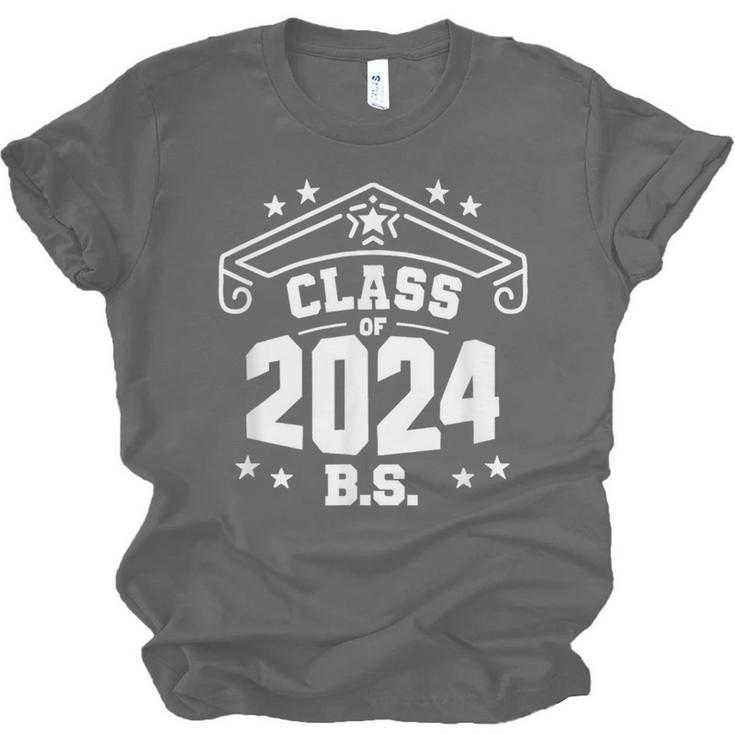 Graduation BS Class Of 2024 Grad Congratulations Graduate Unisex Jersey T-Shirt