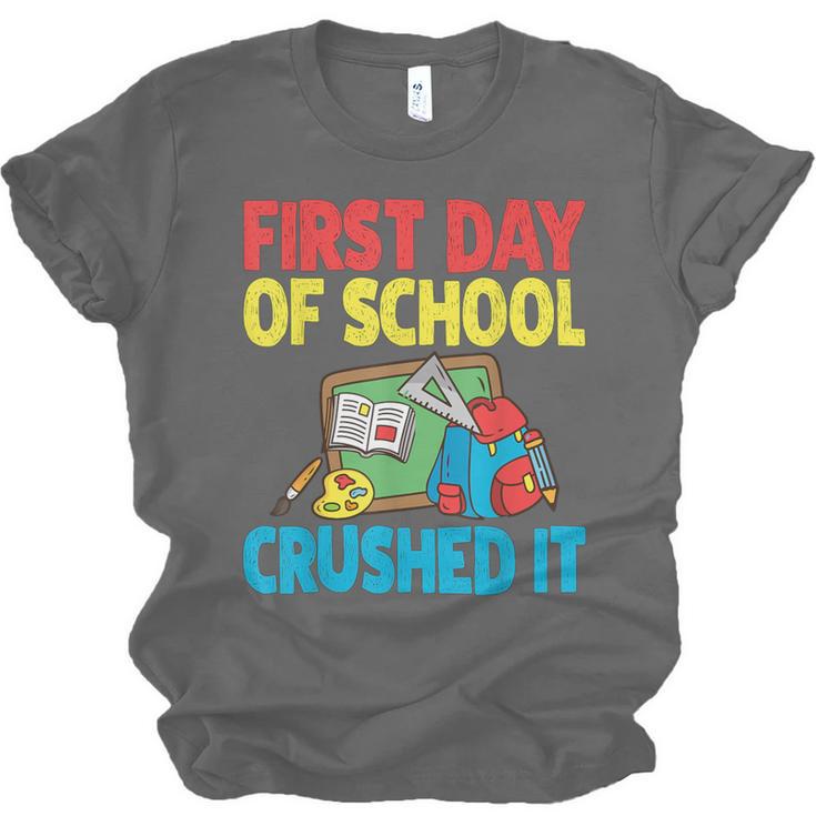 Graduation First Day Of School Crushed It Unisex Jersey T-Shirt