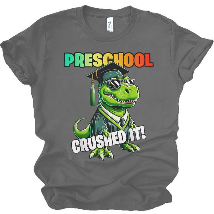 Graduation Preschool DinosaurRex Crushed It Boys Grad Unisex Jersey T-Shirt