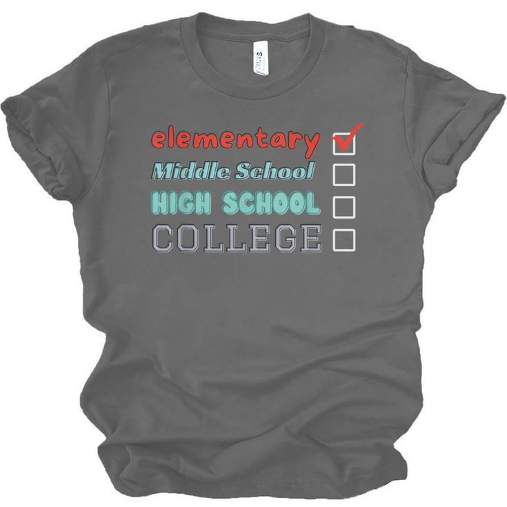 Graduation Promotion Elementary School To Junior High Unisex Jersey T-Shirt