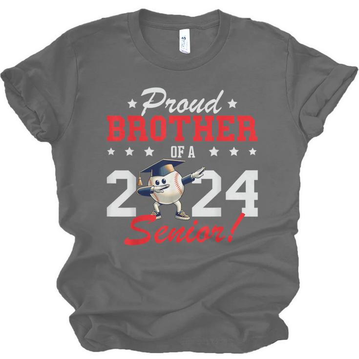Graduation Proud Brother Of A 2024 Senior Baseball Player Unisex Jersey T-Shirt