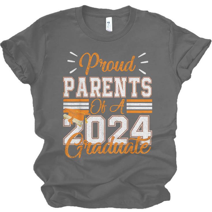 Graduation Proud Parents Of a 2024 Graduate For Mom And Dad Unisex Jersey T-Shirt
