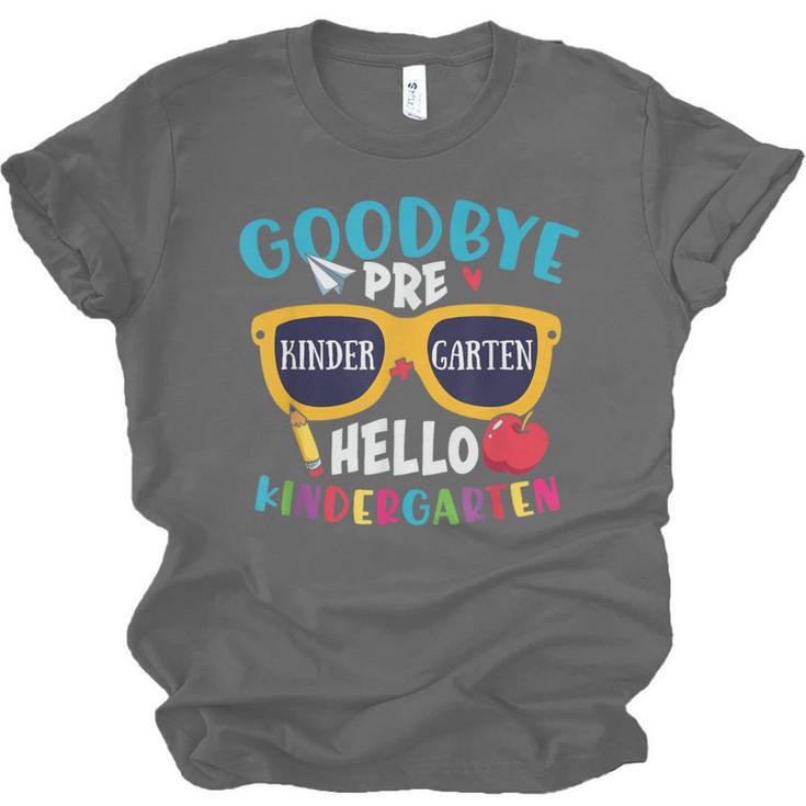 Graduation Shirt Goodbye PreK Hello Kindergarten School Unisex Jersey T-Shirt