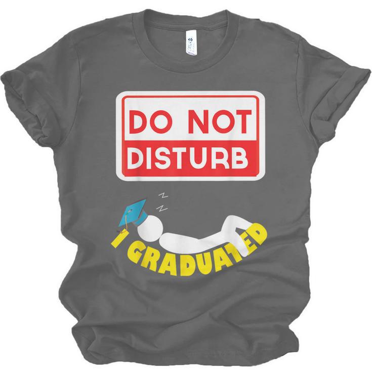 Graduation Shirt High School And College Sleepy Graduates Unisex Jersey T-Shirt