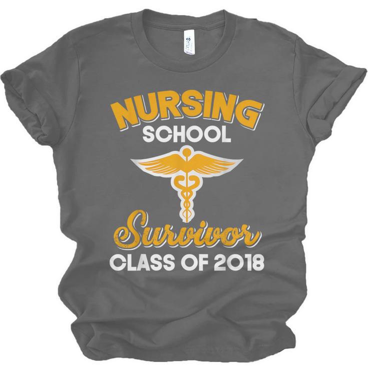 Graduation Shirt Nursing School Survivor Class Of 2018 Tee Unisex Jersey T-Shirt