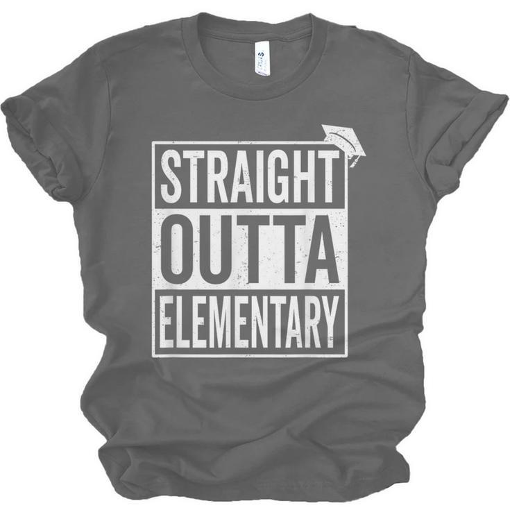 Graduation Shirt Straight Outta Elementary Unisex Jersey T-Shirt