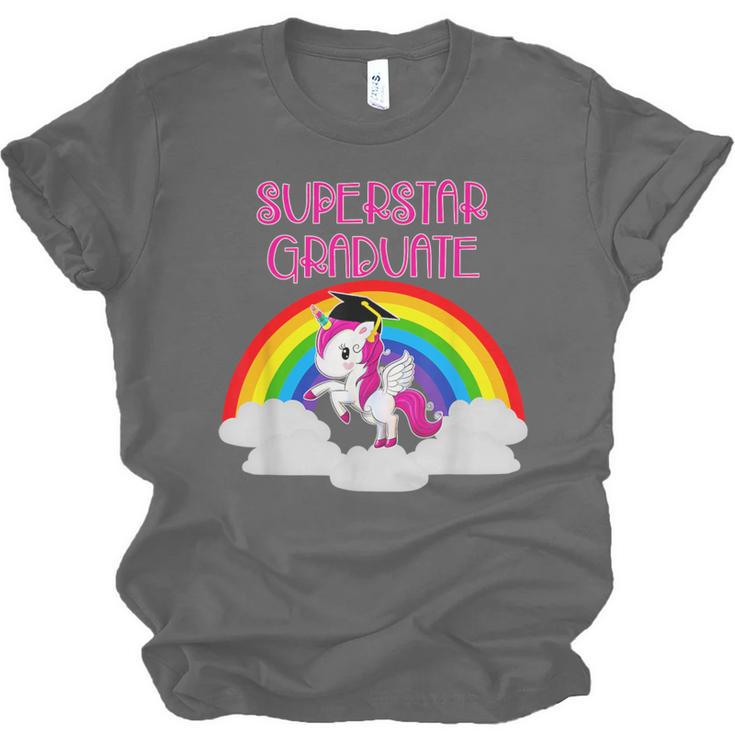 Graduation Unicorn Superstar Magical Colorful Rainbow Tshirt Unisex Jersey T-Shirt