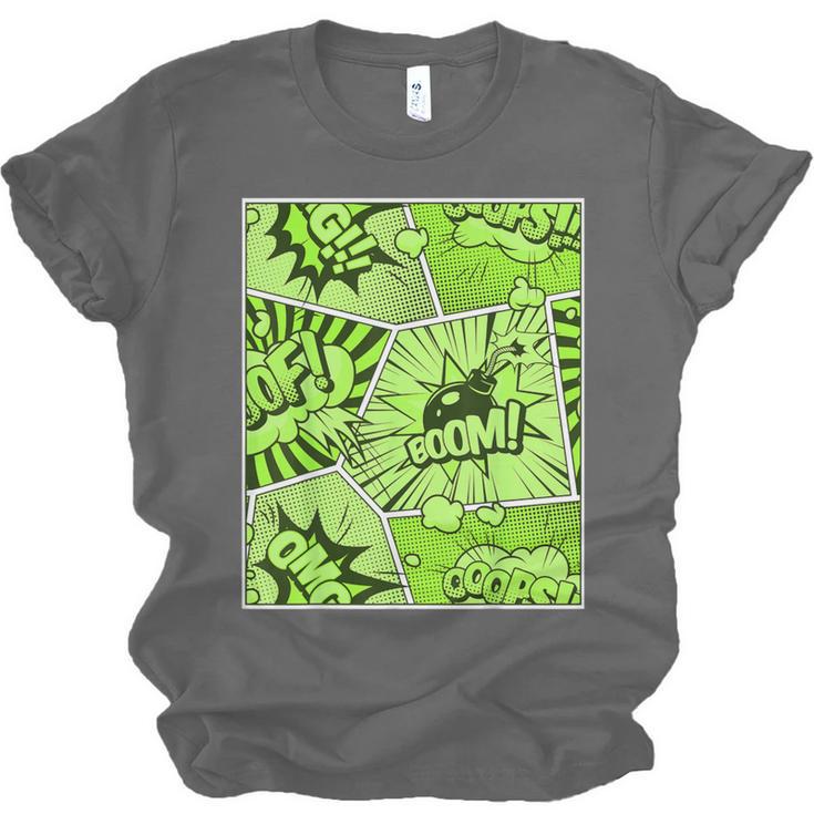 Green Comic Book Green Graphic Unisex Jersey T-Shirt