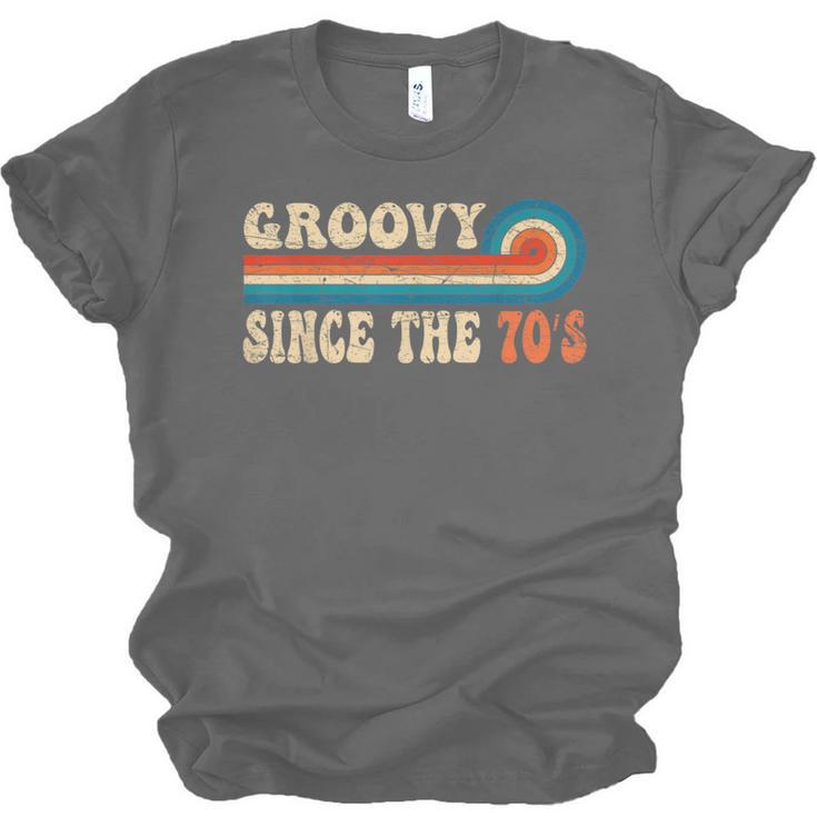 Groovy Since The 70s Aesthetic Nostalgia 1970's Retro Unisex Jersey T-Shirt