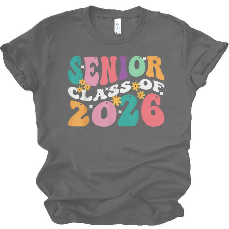 Groovy Senior Class Of 2026 My Last First Day Graduation 26 Unisex Jersey T-Shirt