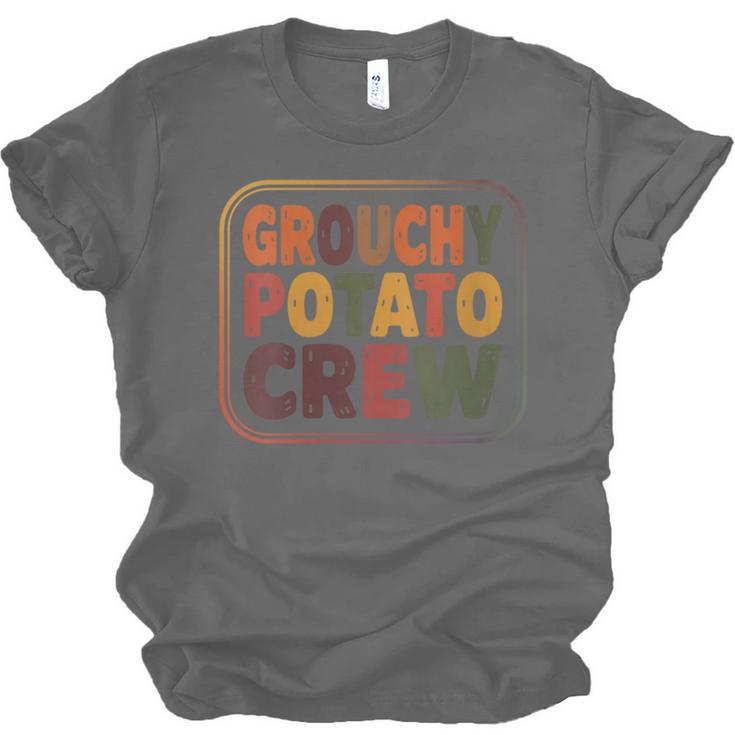 Grouchy Potato Crew Introvert Sarcasm Unisex Jersey T-Shirt