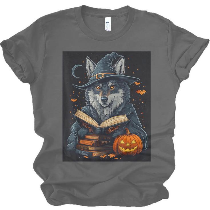 Halloween Girls Boys Cute Wolf Book Pumpkin Kids Halloween Unisex Jersey T-Shirt Halloween Girls Boys Cute Wolf Book Pumpkin Kids Halloween Unisex Jersey T-Shirt