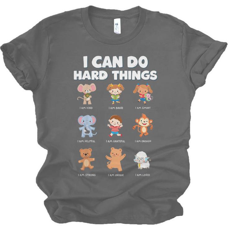 I Can Do Hard Things Children's Book Characters Unisex Jersey T-Shirt I Can Do Hard Things Children's Book Characters Unisex Jersey T-Shirt