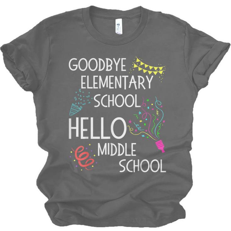 Hello Middle School Graduation Elementary School T-Shirt Unisex Jersey T-Shirt