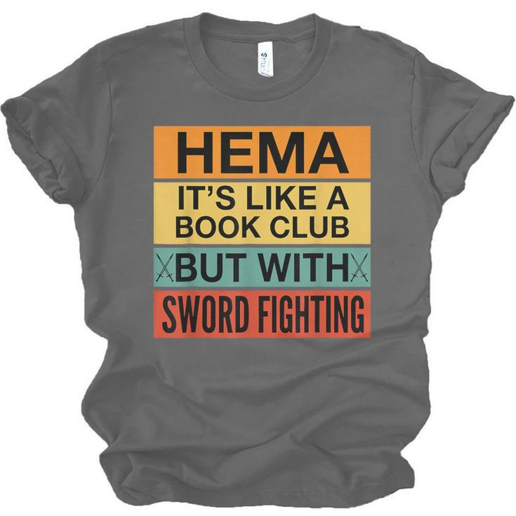 Hema Definition Like A Book Club With Swords Unisex Jersey T-Shirt