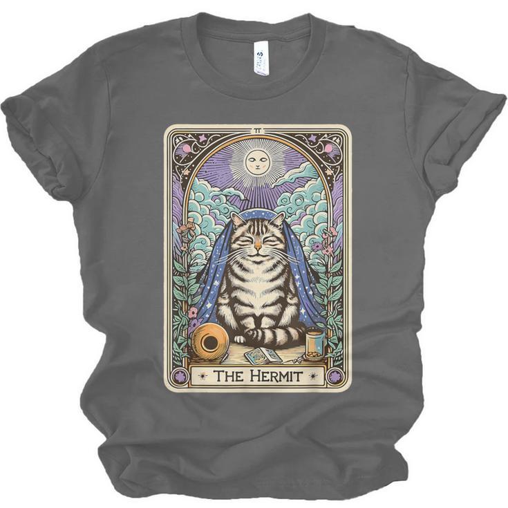 The Hermit Cat Tarot Card Introvert By Georgi Unisex Jersey T-Shirt The Hermit Cat Tarot Card Introvert By Georgi Unisex Jersey T-Shirt