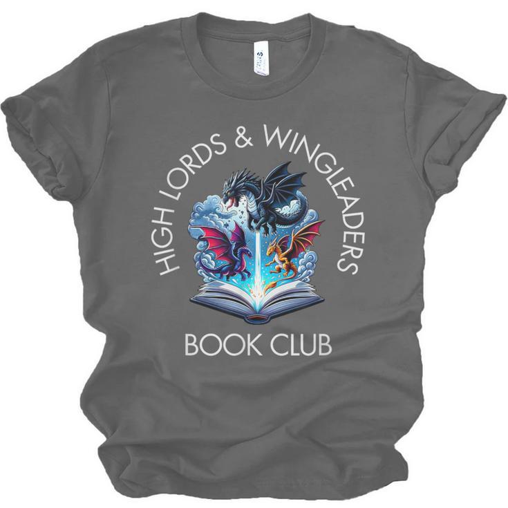 High Lords & Wingleaders Book Club Fantasy Storm Dragon Unisex Jersey T-Shirt