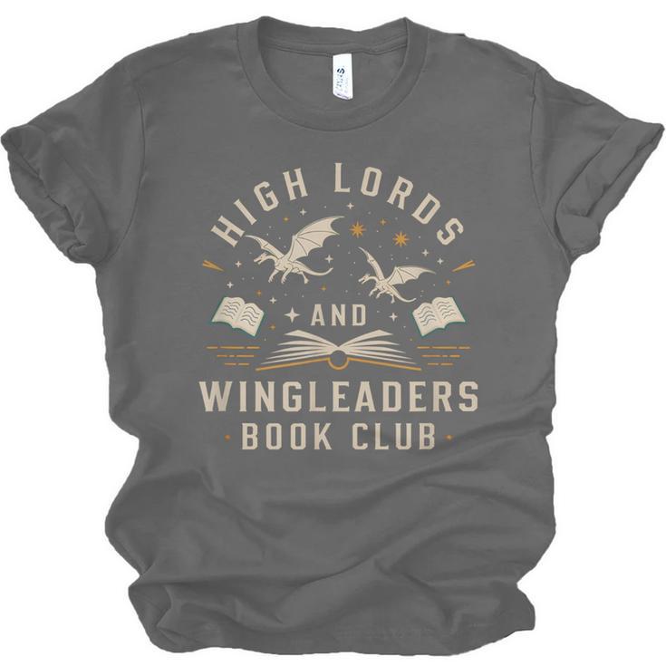 High Lords & Wingleaders Fantasy Reader Book Club Dragons Unisex Jersey T-Shirt