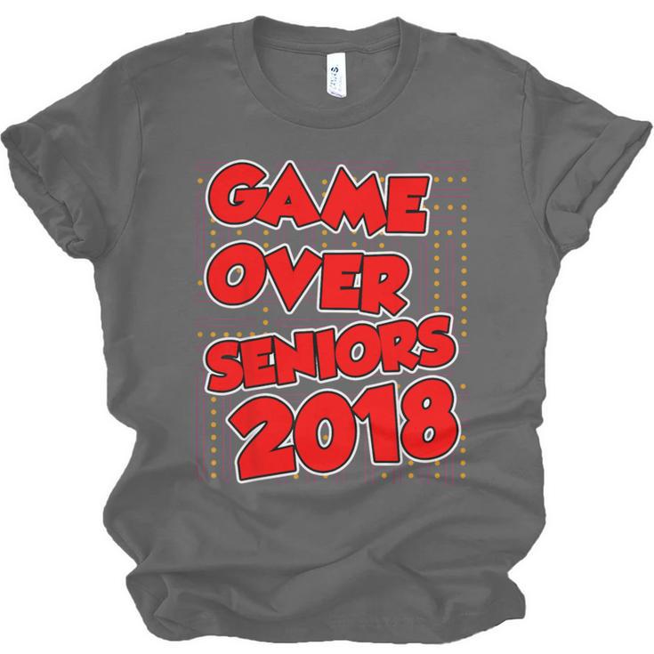 High School Graduation Tshirt Game Over Senior Class Of 2018 Unisex Jersey T-Shirt