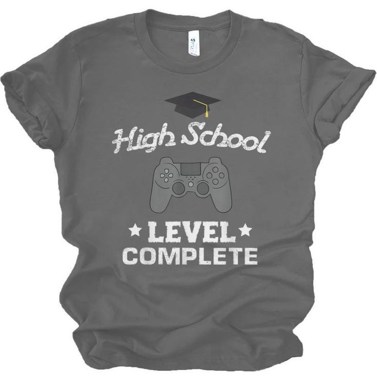 High School Graduation Shirt Video Gamer Nerd Geek Game Unisex Jersey T-Shirt