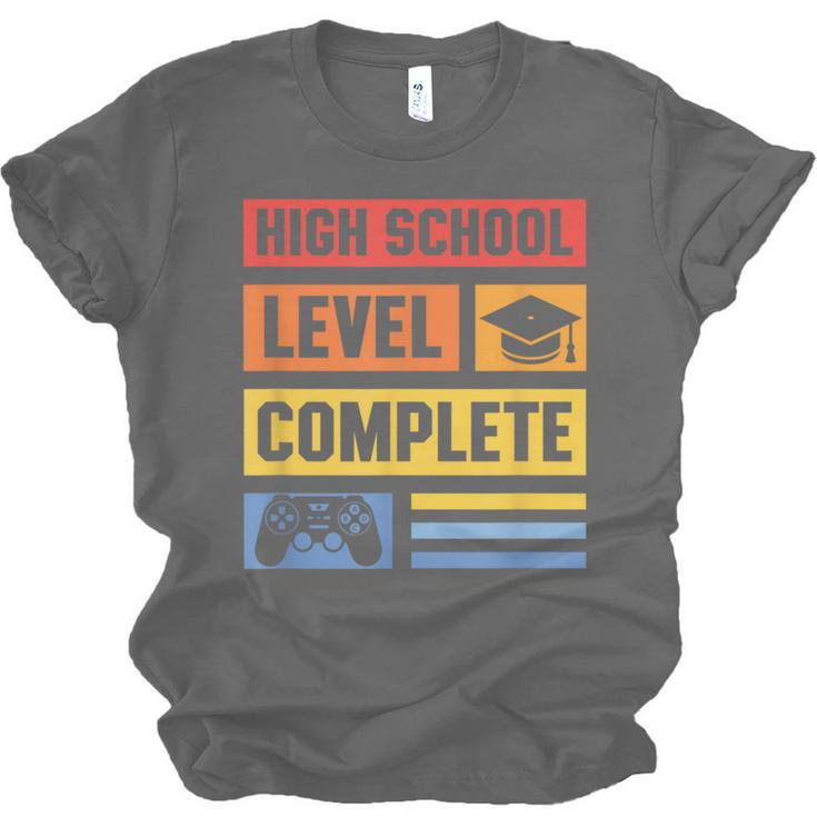 High School Level Complete Class Of 2024 Senior Graduation Unisex Jersey T-Shirt