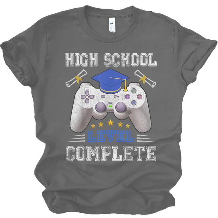 High School Level Complete Class Of 2025 Graduation Unisex Jersey T-Shirt