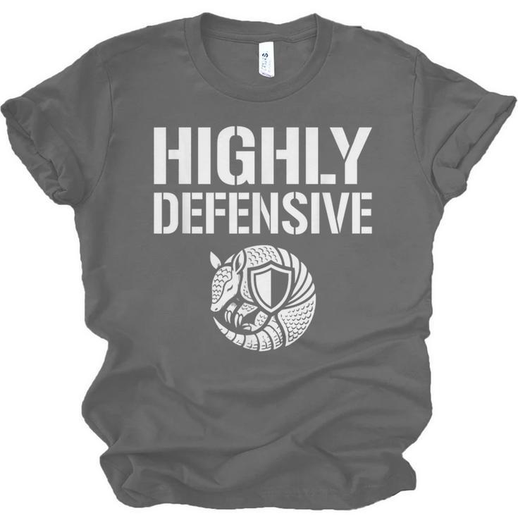 Highly Defensive Armadillo Shield Introvert Boundaries Unisex Jersey T-Shirt Highly Defensive Armadillo Shield Introvert Boundaries Unisex Jersey T-Shirt