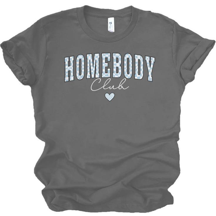 Homebody Club Checkerboard Introvert Self Growth Work Home Unisex Jersey T-Shirt Homebody Club Checkerboard Introvert Self Growth Work Home Unisex Jersey T-Shirt