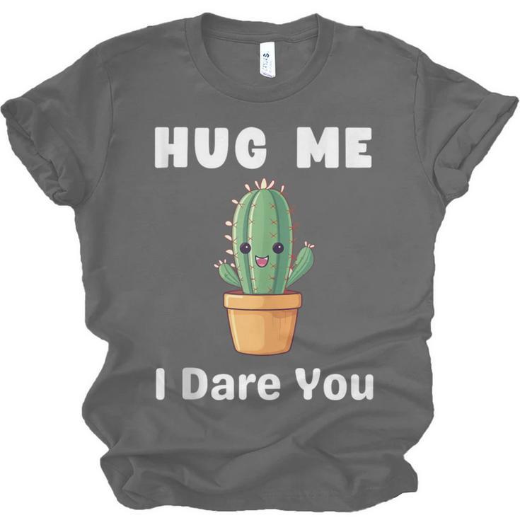 Hug Me I Dare You Introvert Cactus Tee Unisex Jersey T-Shirt Hug Me I Dare You Introvert Cactus Tee Unisex Jersey T-Shirt