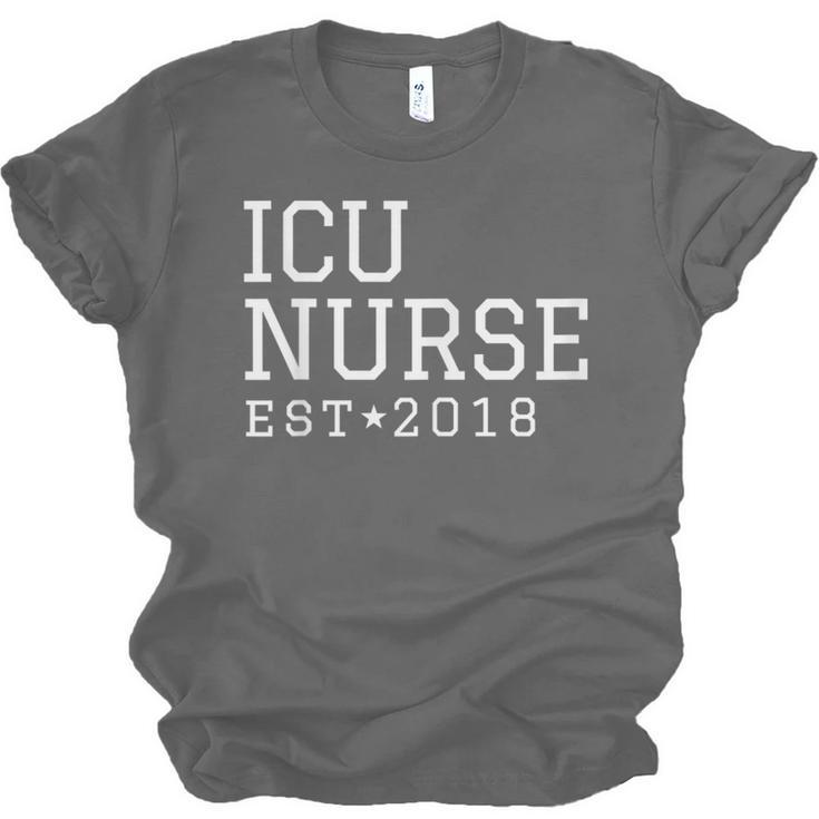 ICU Nurse 2018 Graduation Nurse RN Unisex Jersey T-Shirt