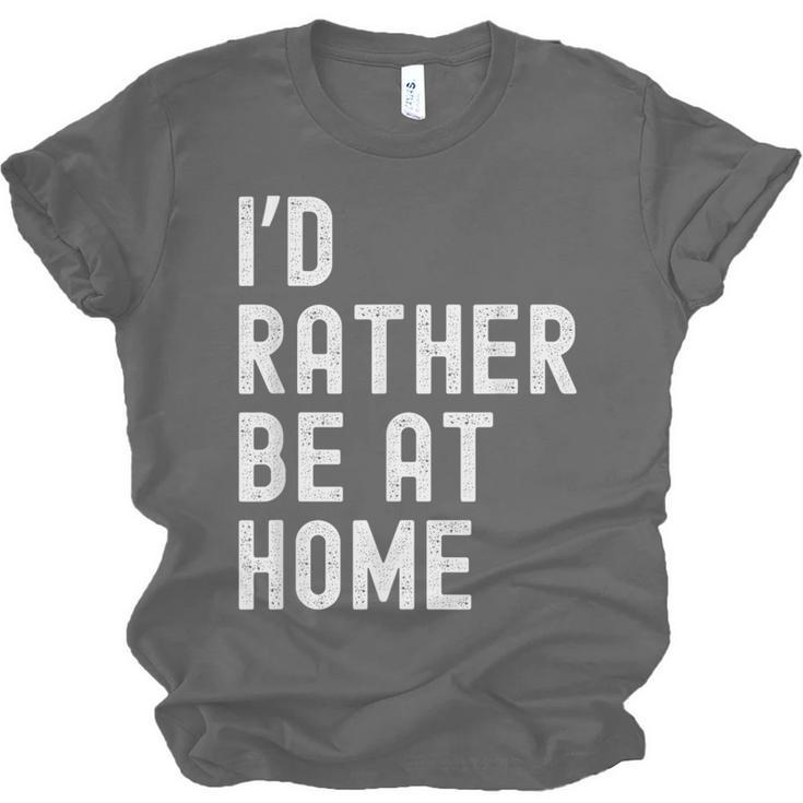 I'd Rather Be At Home Antisocial Introvert Tee Unisex Jersey T-Shirt