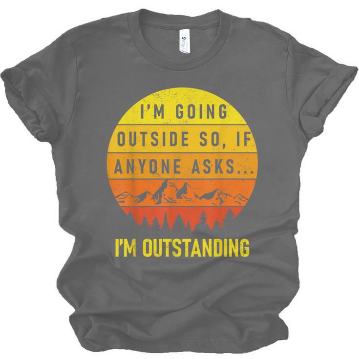 I'm Outstanding Retro Introvert Mountain Trip Lover Unisex Jersey T-Shirt