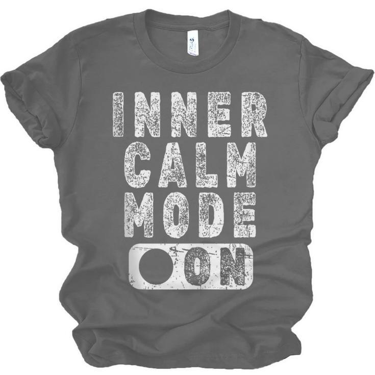 Inner Calm Mode On Introvert Saying Unisex Jersey T-Shirt Inner Calm Mode On Introvert Saying Unisex Jersey T-Shirt