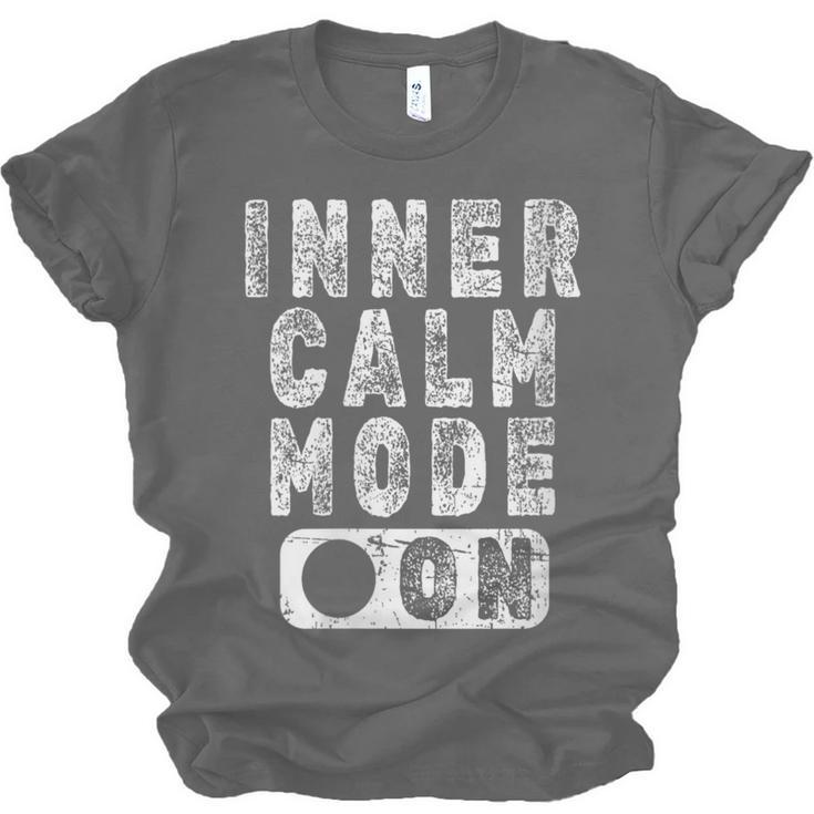 Inner Calm Mode On Introvert Saying Unisex Jersey T-Shirt