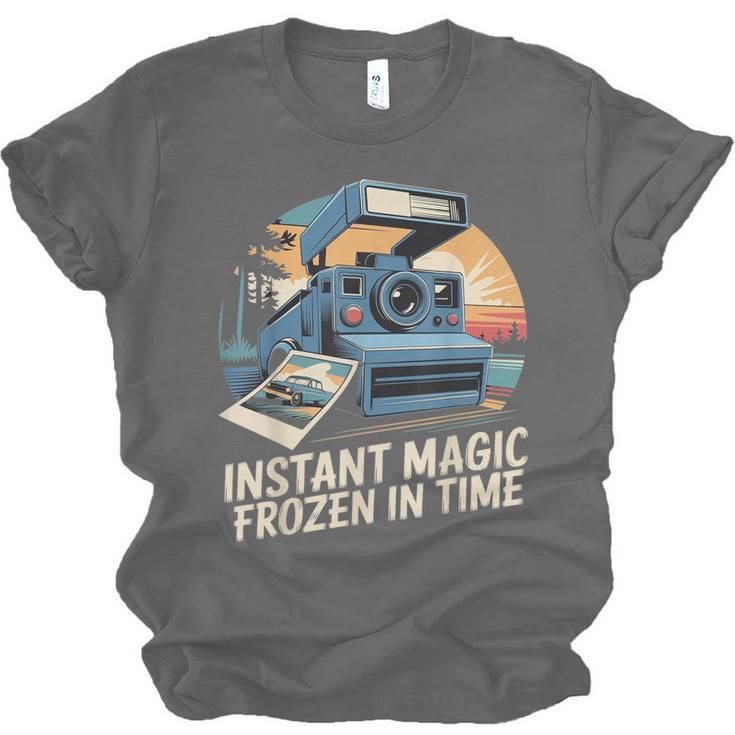 Instant Magic Frozen In Time Retro Camera Nostalgia Unisex Jersey T-Shirt Instant Magic Frozen In Time Retro Camera Nostalgia Unisex Jersey T-Shirt