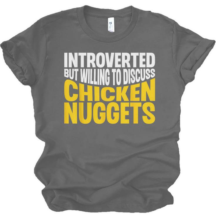 Introvert Antisocial Chicken Nugget Lover Foodie Unisex Jersey T-Shirt Introvert Antisocial Chicken Nugget Lover Foodie Unisex Jersey T-Shirt
