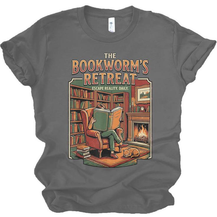 Introvert Book Lover The Bookworm's Retreat Unisex Jersey T-Shirt
