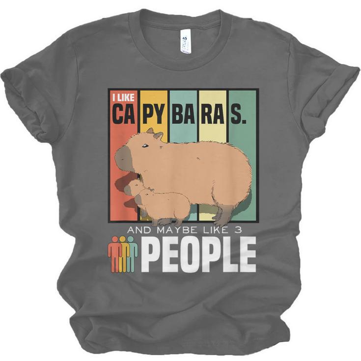 Introvert Capybara Rodent Animal Lover Antisocial Retro Unisex Jersey T-Shirt Introvert Capybara Rodent Animal Lover Antisocial Retro Unisex Jersey T-Shirt