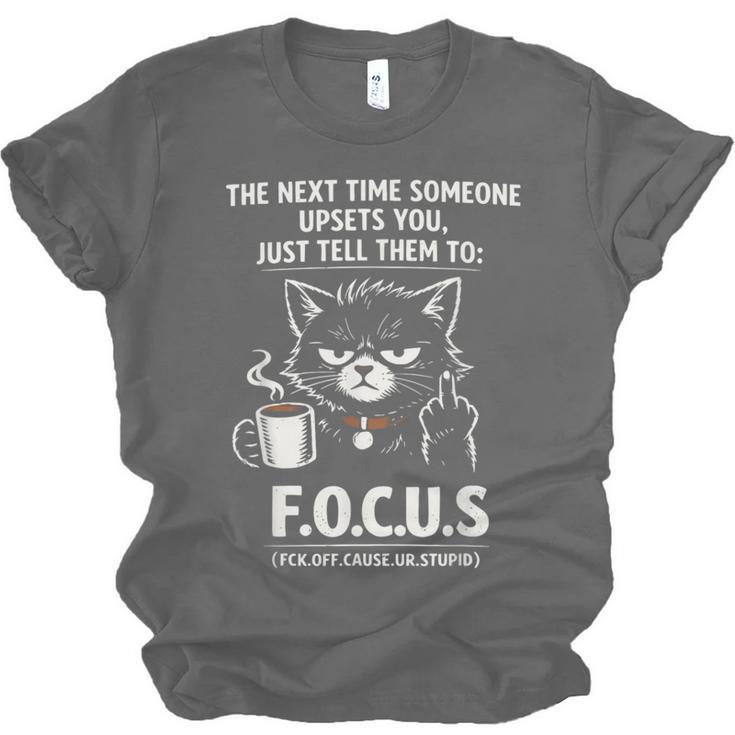 Introvert Cat Coffee Sarcastic Dark Humor Focus Meme Graphic Unisex Jersey T-Shirt Introvert Cat Coffee Sarcastic Dark Humor Focus Meme Graphic Unisex Jersey T-Shirt