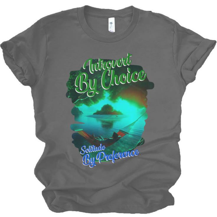 Introvert Choice Solitude By Preference Unisex Jersey T-Shirt Introvert Choice Solitude By Preference Unisex Jersey T-Shirt