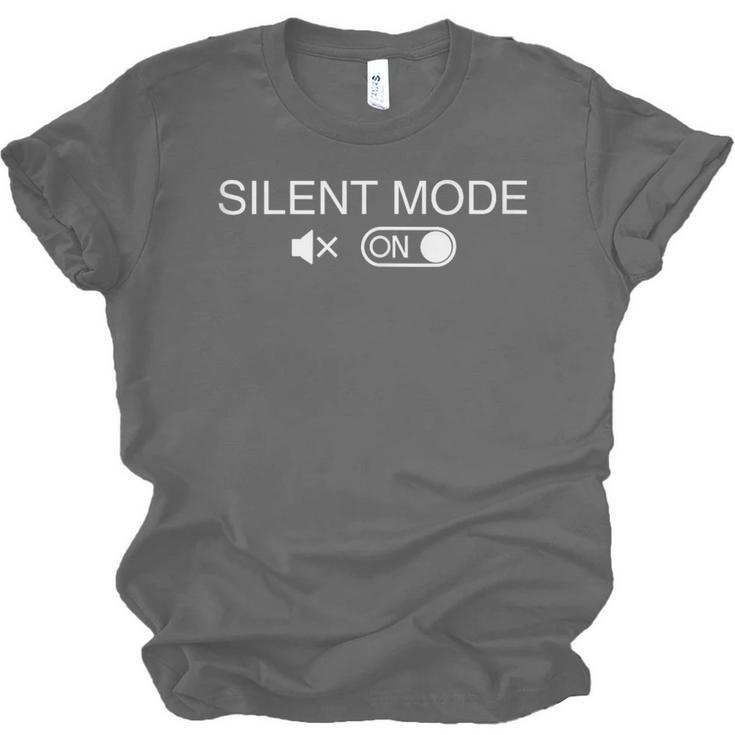 Introvert Introverts Silent Mode Minimalist Men Unisex Jersey T-Shirt Introvert Introverts Silent Mode Minimalist Men Unisex Jersey T-Shirt
